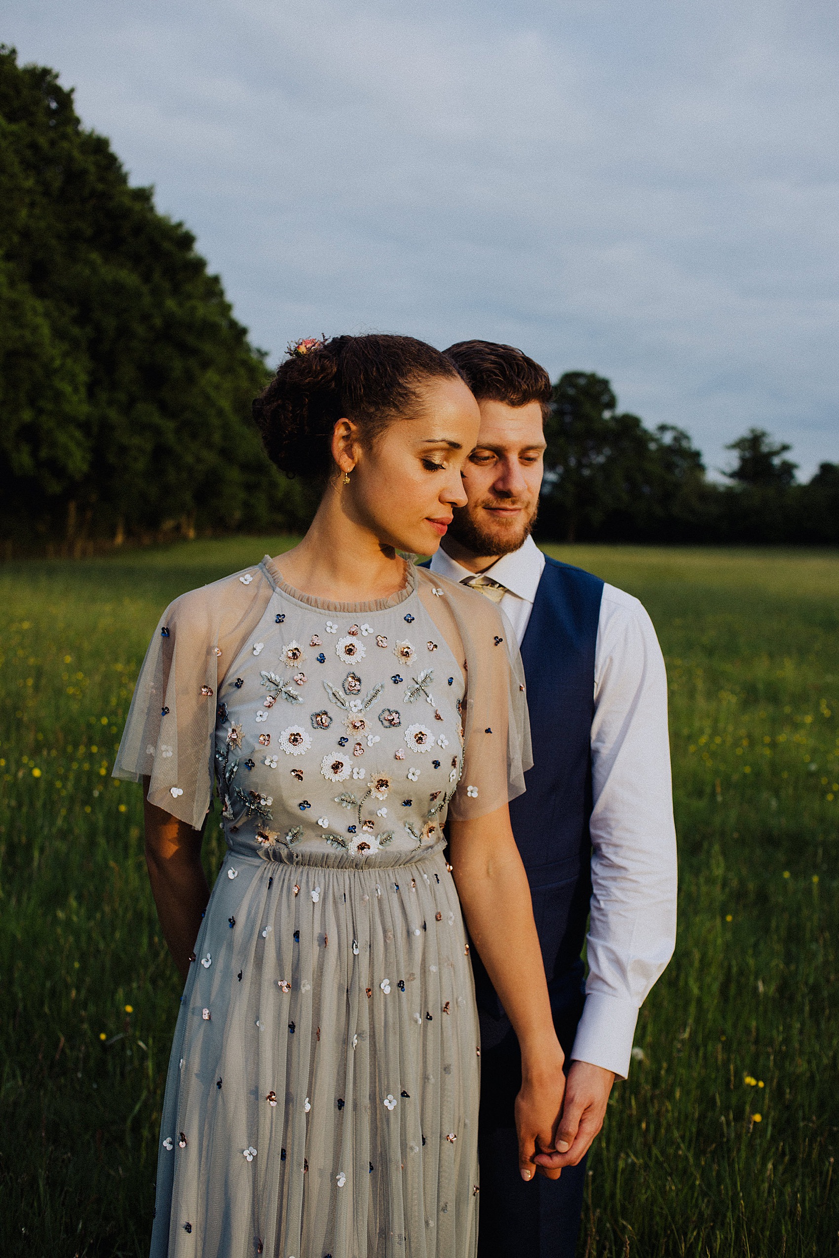 4 Phase Eight pale blue wedding dress