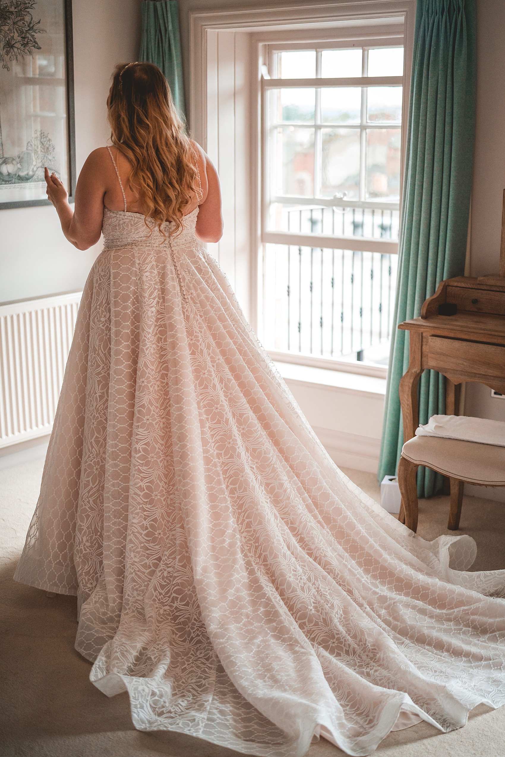 42 Beautiful curvy bride in Morilee wedding dress
