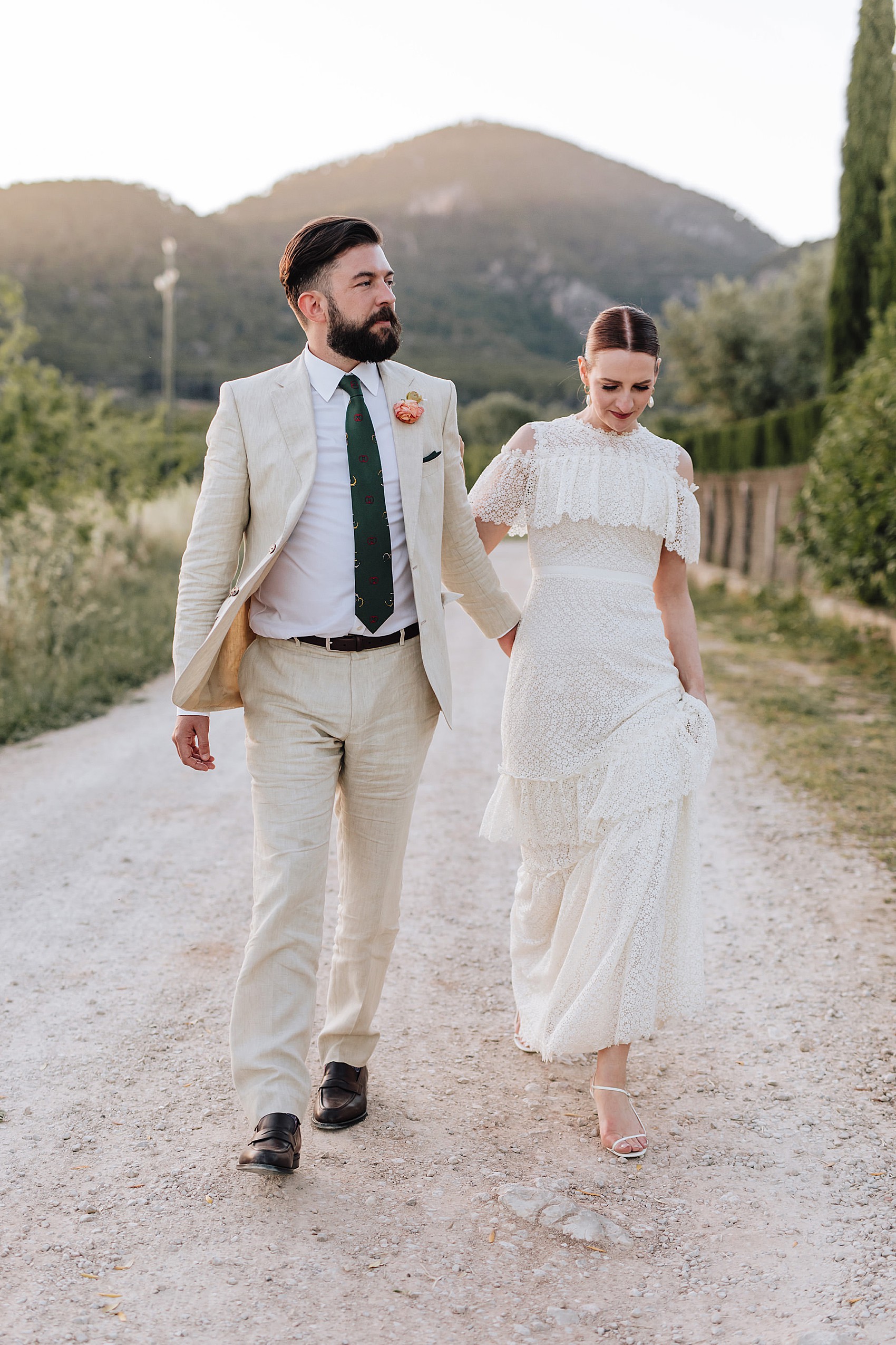 48 Erdem dress Mallorca wedding