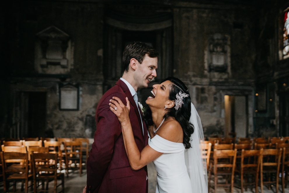 A Shoreditch Studios + Asylum London Wedding for an Anglo-Indian Couple + Pronovias Bride 5 London wedding at the Asylum Beatrici Photography35