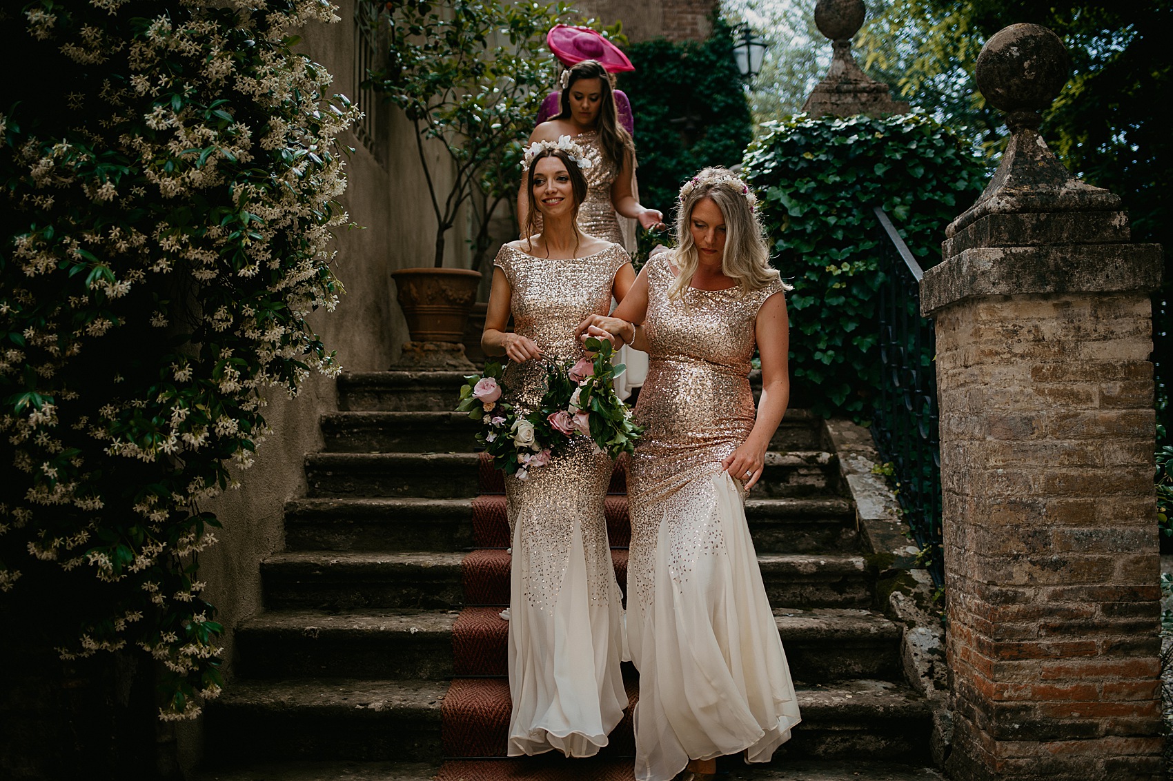 Suzanne Neville pregnant bride Tuscany wedding 19