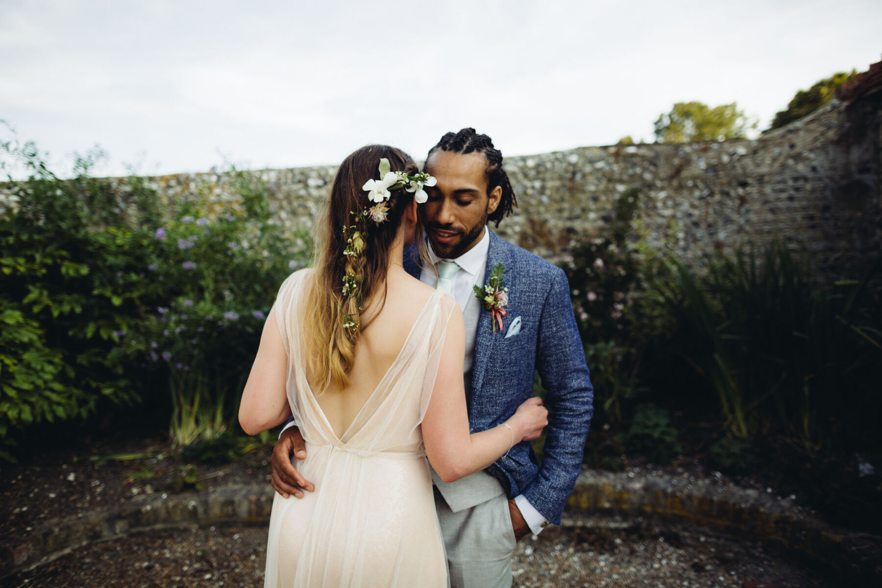 flowers in her hair