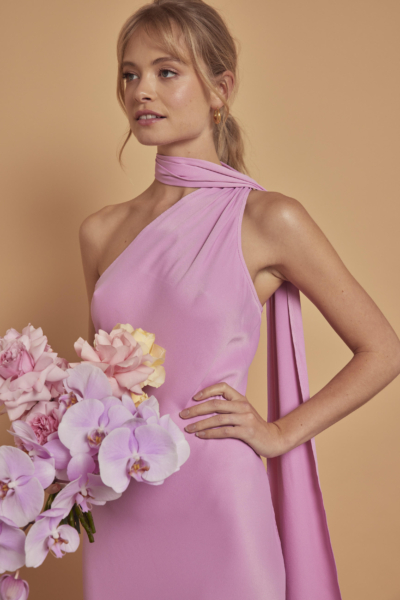 Maids to Measure pink bridesmaids dress