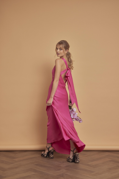 Maids to Measure fuschia pink bridesmaids dress