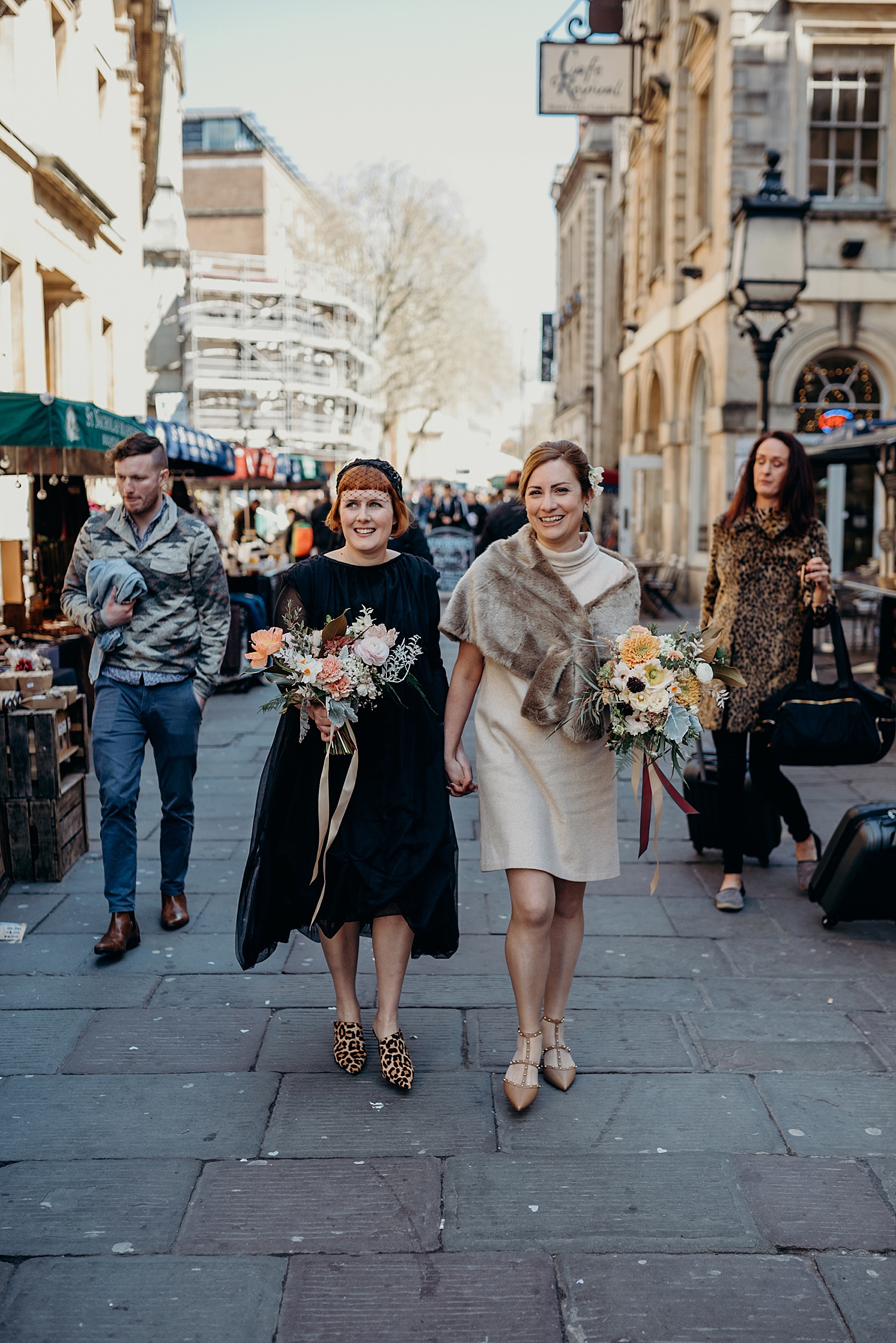 13 2 brides floral non traditional wedding