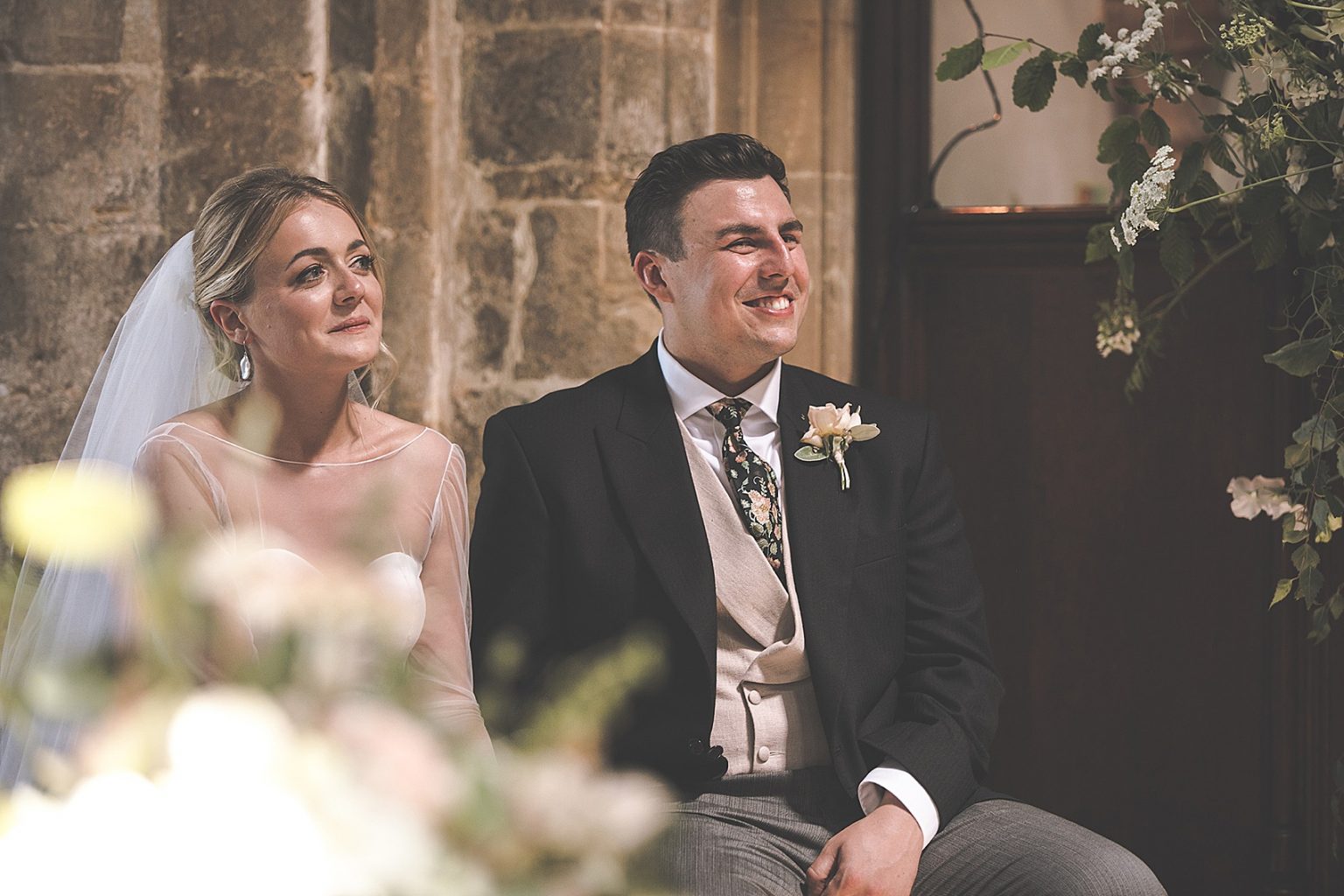 A Bride + Her Maids in 'Sewn Right' Dresses, for a Classic English ...
