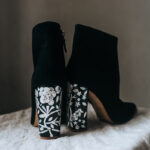 Freya Rose London mother of pearl wedding boots