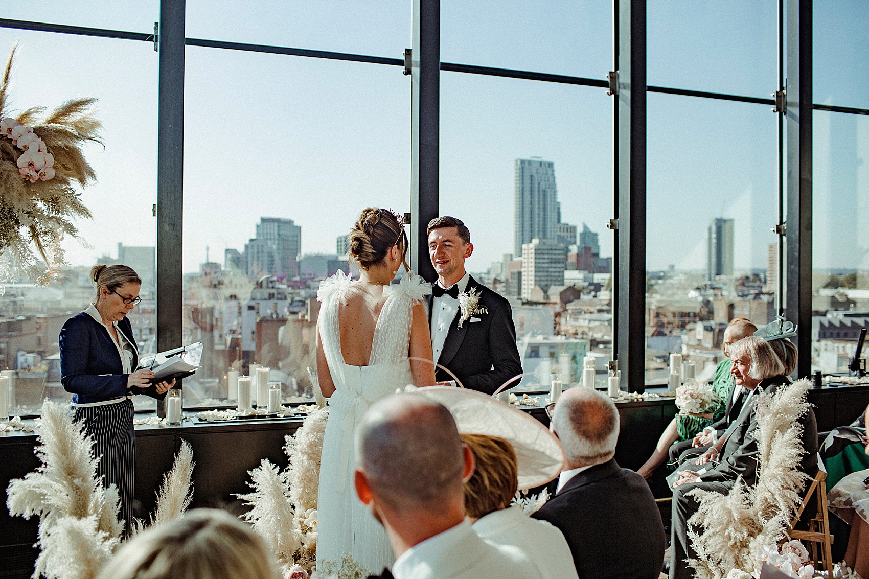 28 Ace Hotel wedding London cool modern bride groom