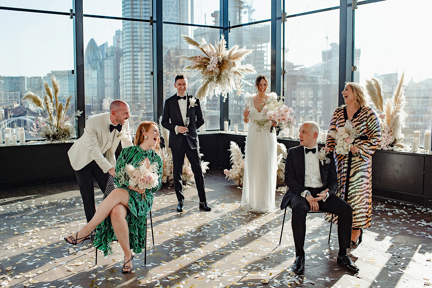 36 Ace Hotel wedding London cool modern bride groom