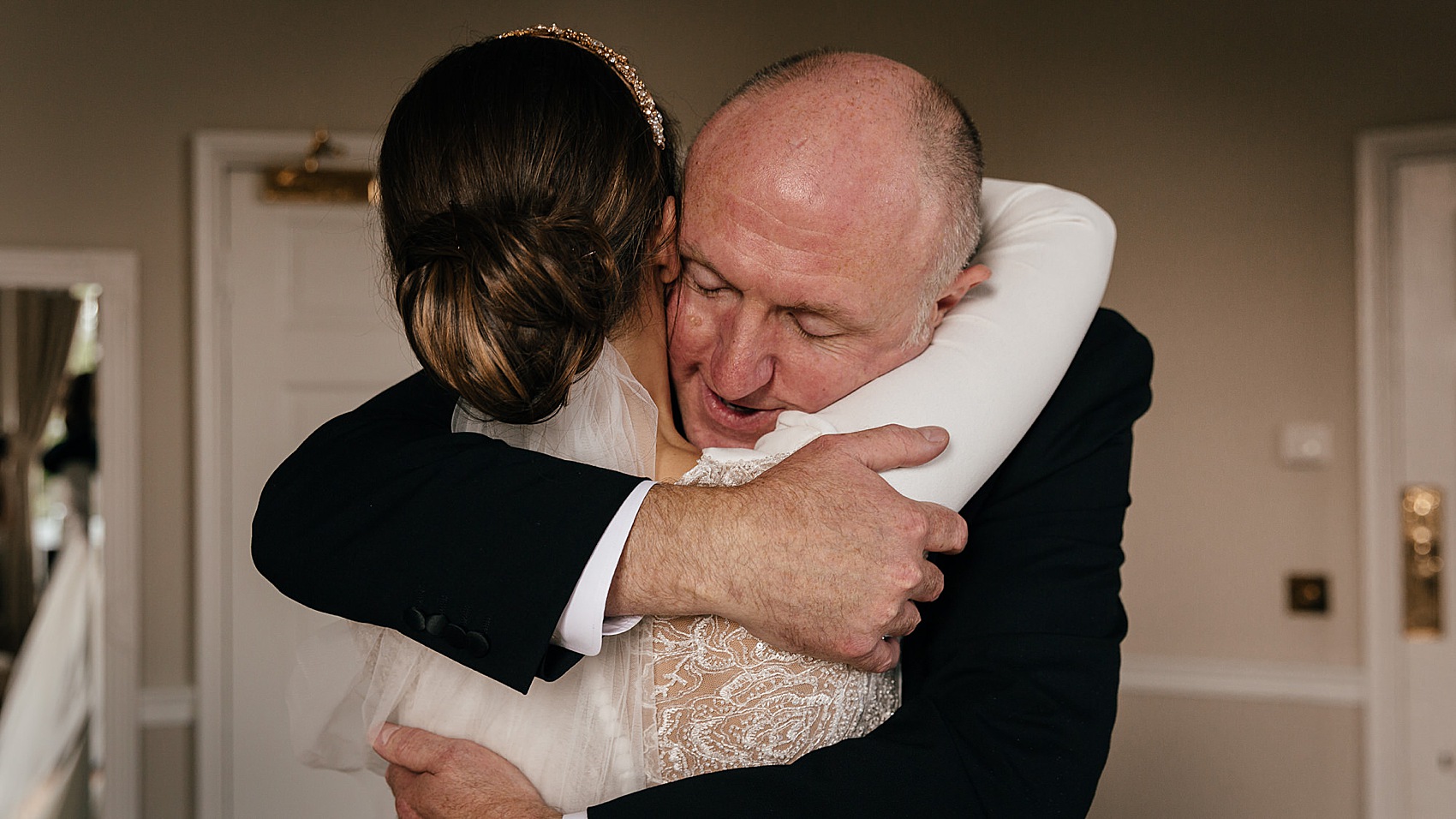 Middleton Lodge wedding North Yorkshire Pronovias bride 20