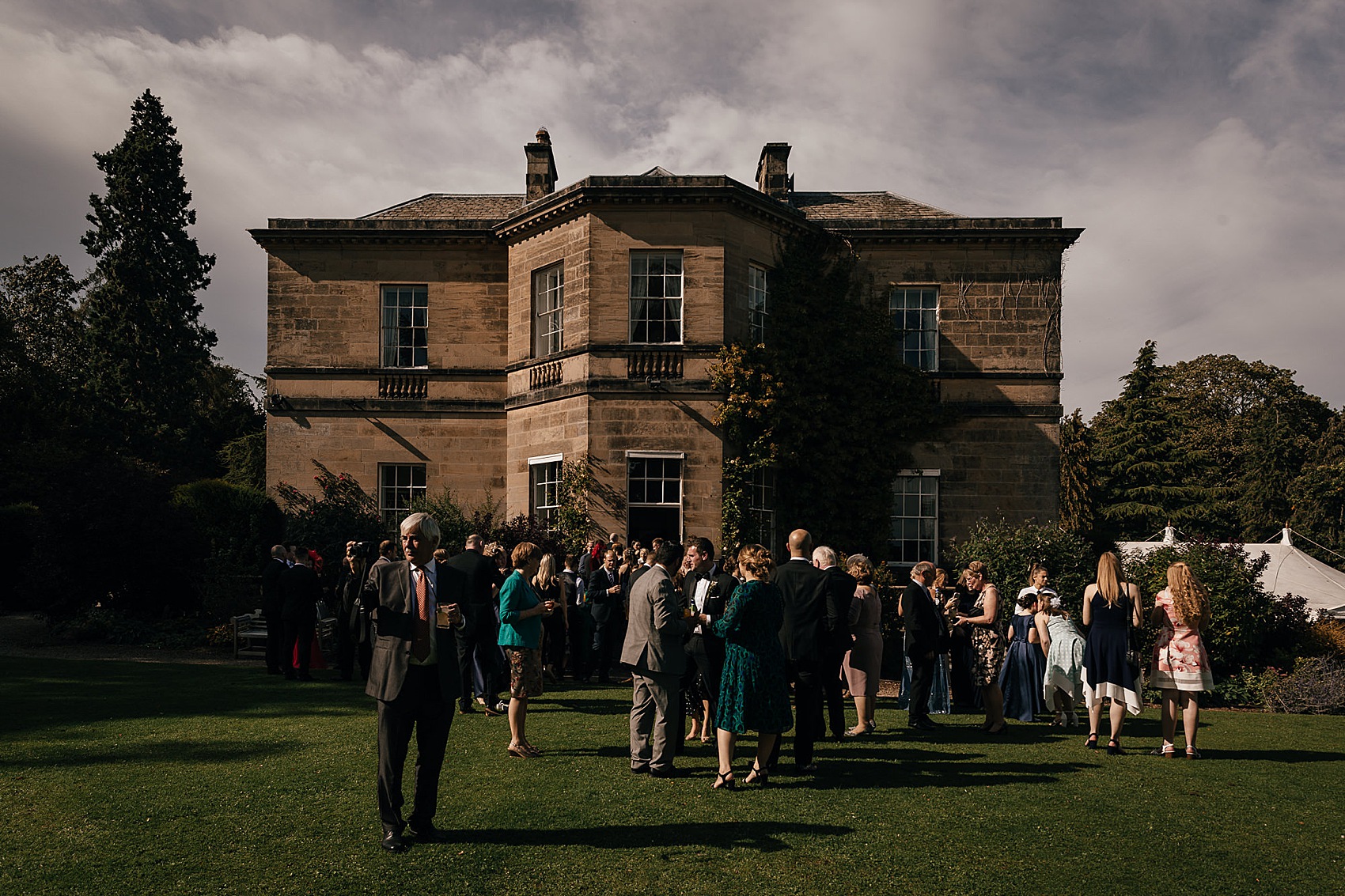 Middleton Lodge wedding North Yorkshire Pronovias bride 30