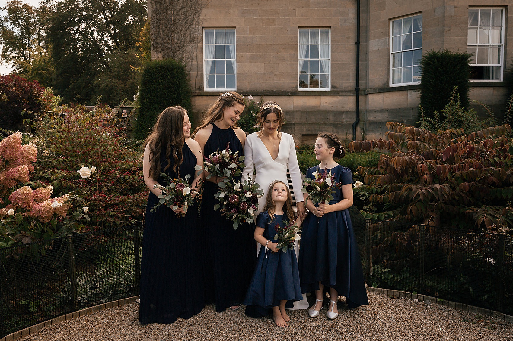 Middleton Lodge wedding North Yorkshire Pronovias bride 36