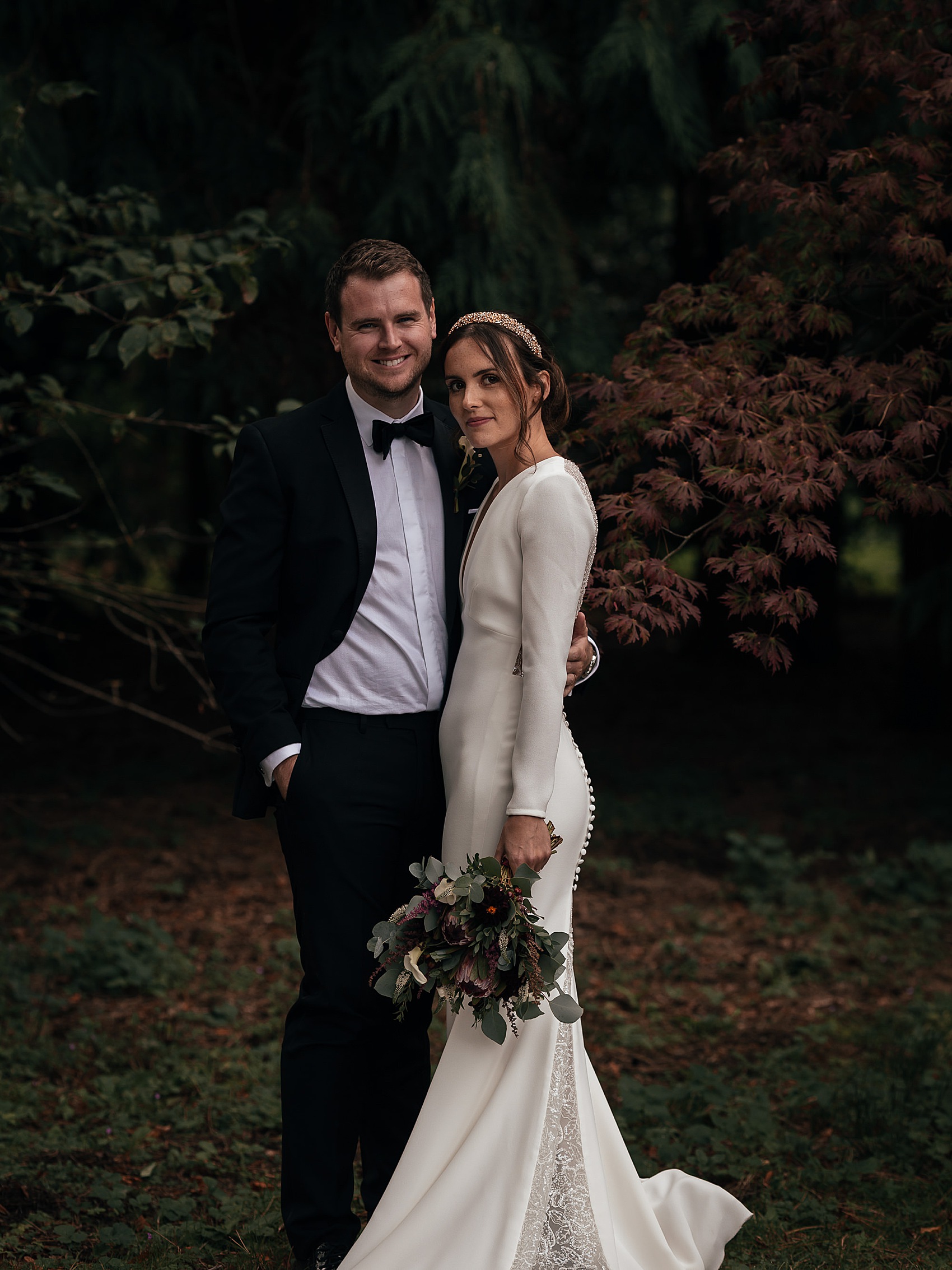 Middleton Lodge wedding North Yorkshire Pronovias bride 44