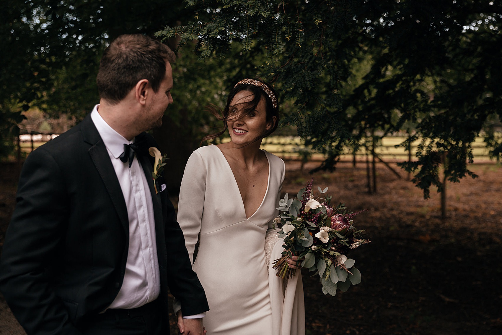 Middleton Lodge wedding North Yorkshire Pronovias bride 47