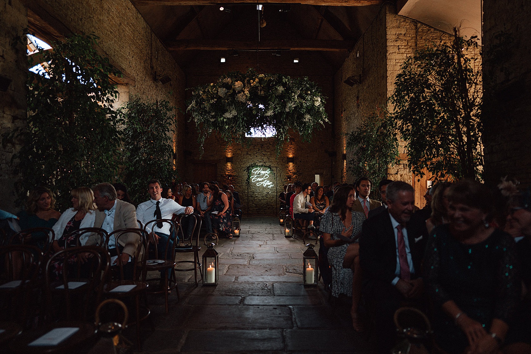 Temperley London bride smokebombs barn wedding 10