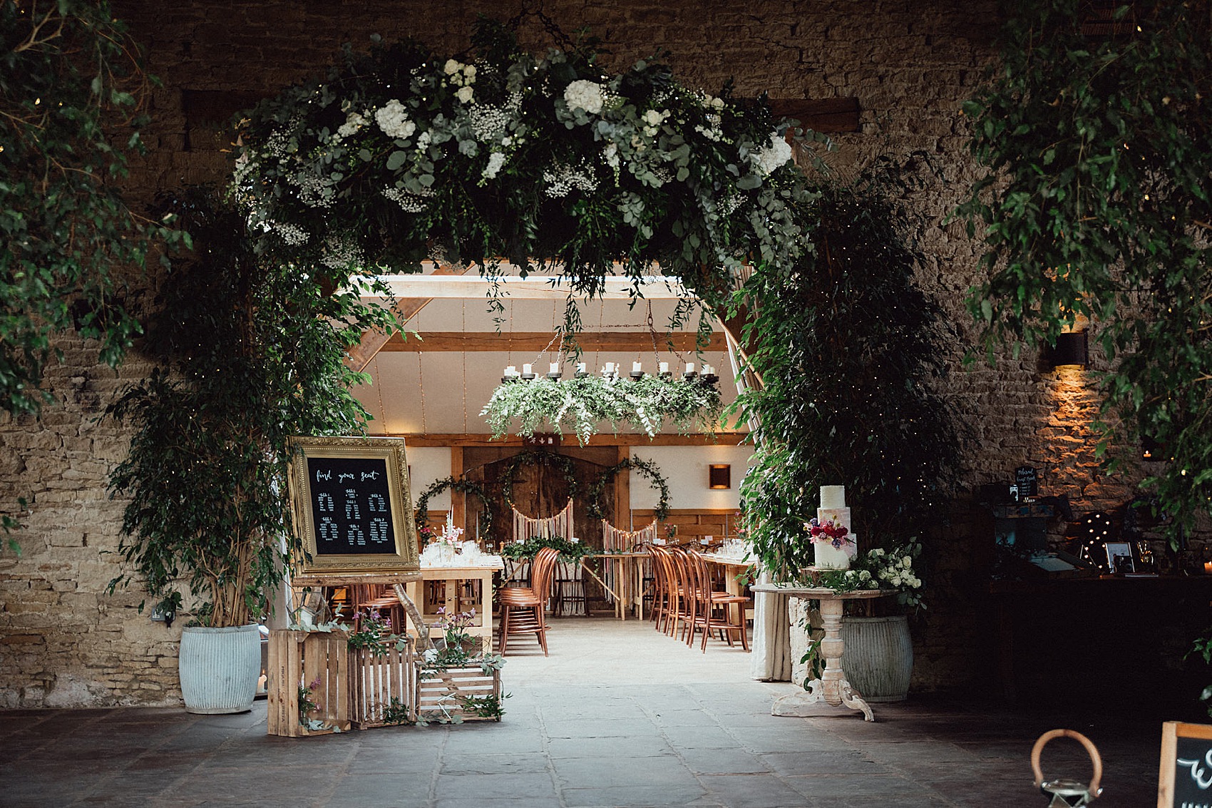 Temperley London bride smokebombs barn wedding 32