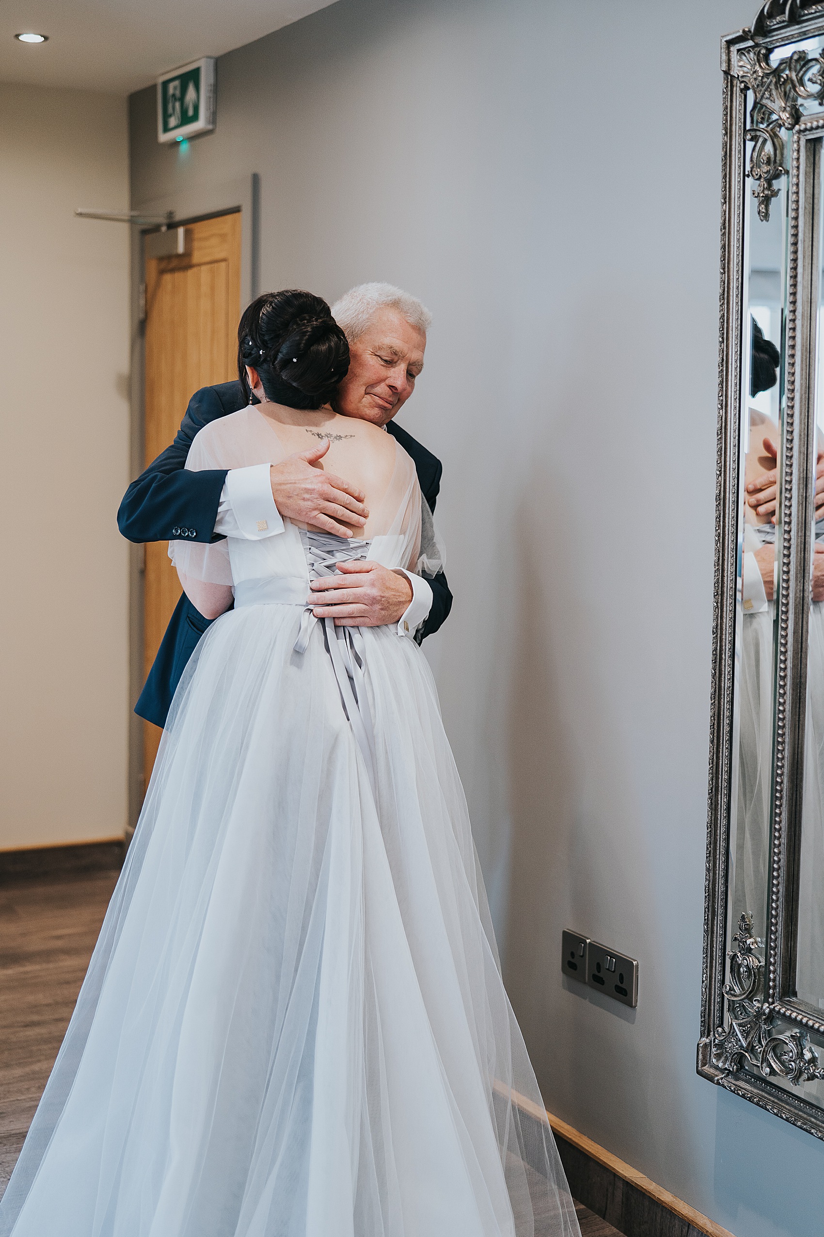 17 Grey tulle wedding dress Suzanne Neville