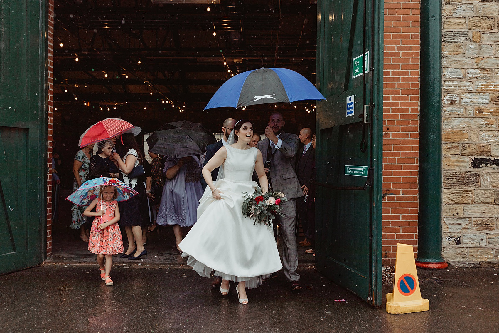 23 Rainy day Yorkshire wedding industrial vibes