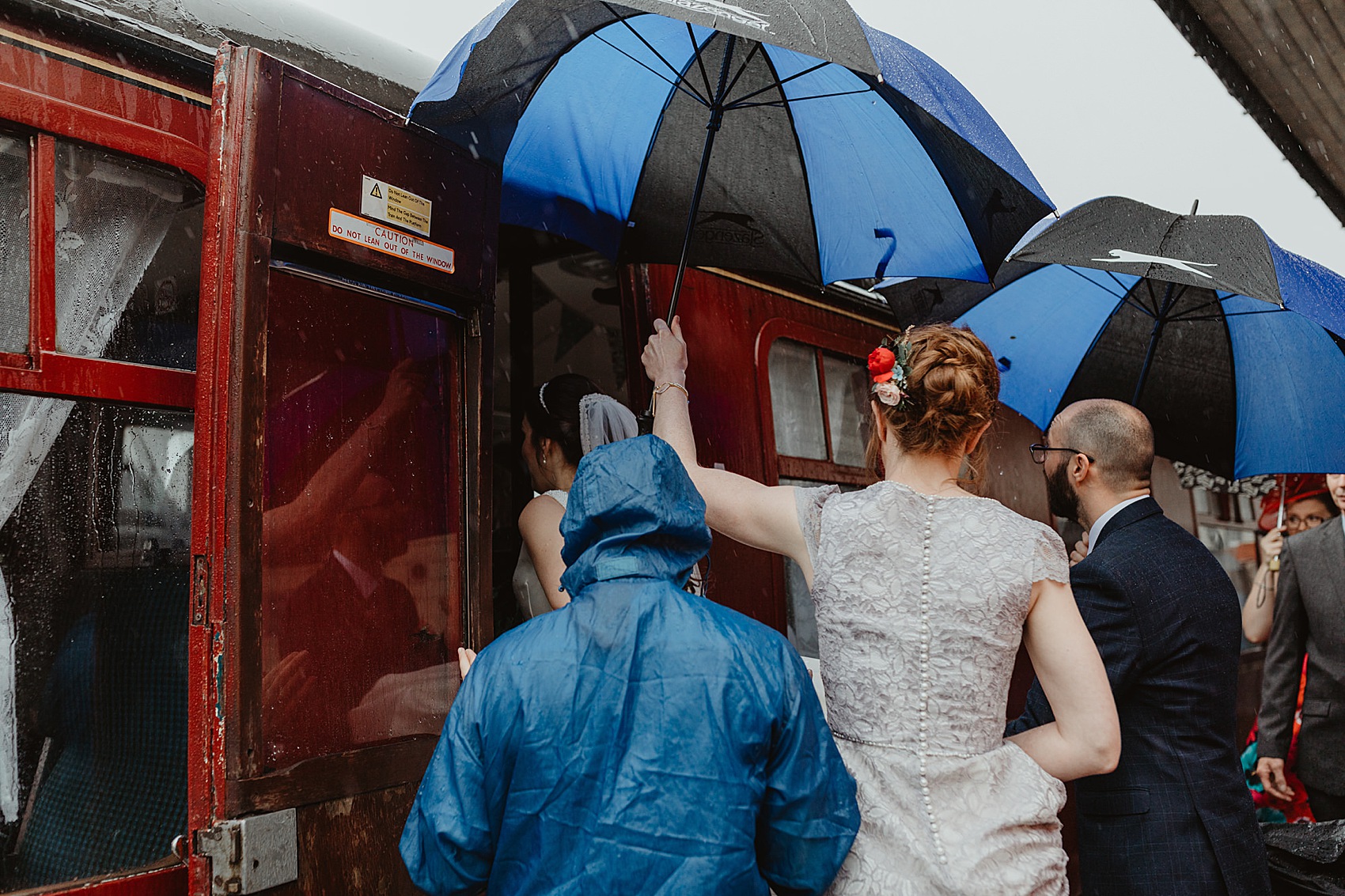 24 Rainy day Yorkshire wedding industrial vibes