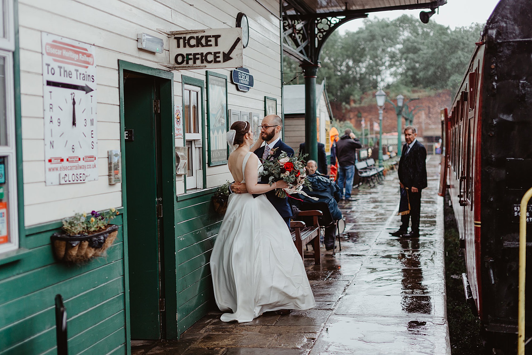 29 Rainy day Yorkshire wedding industrial vibes
