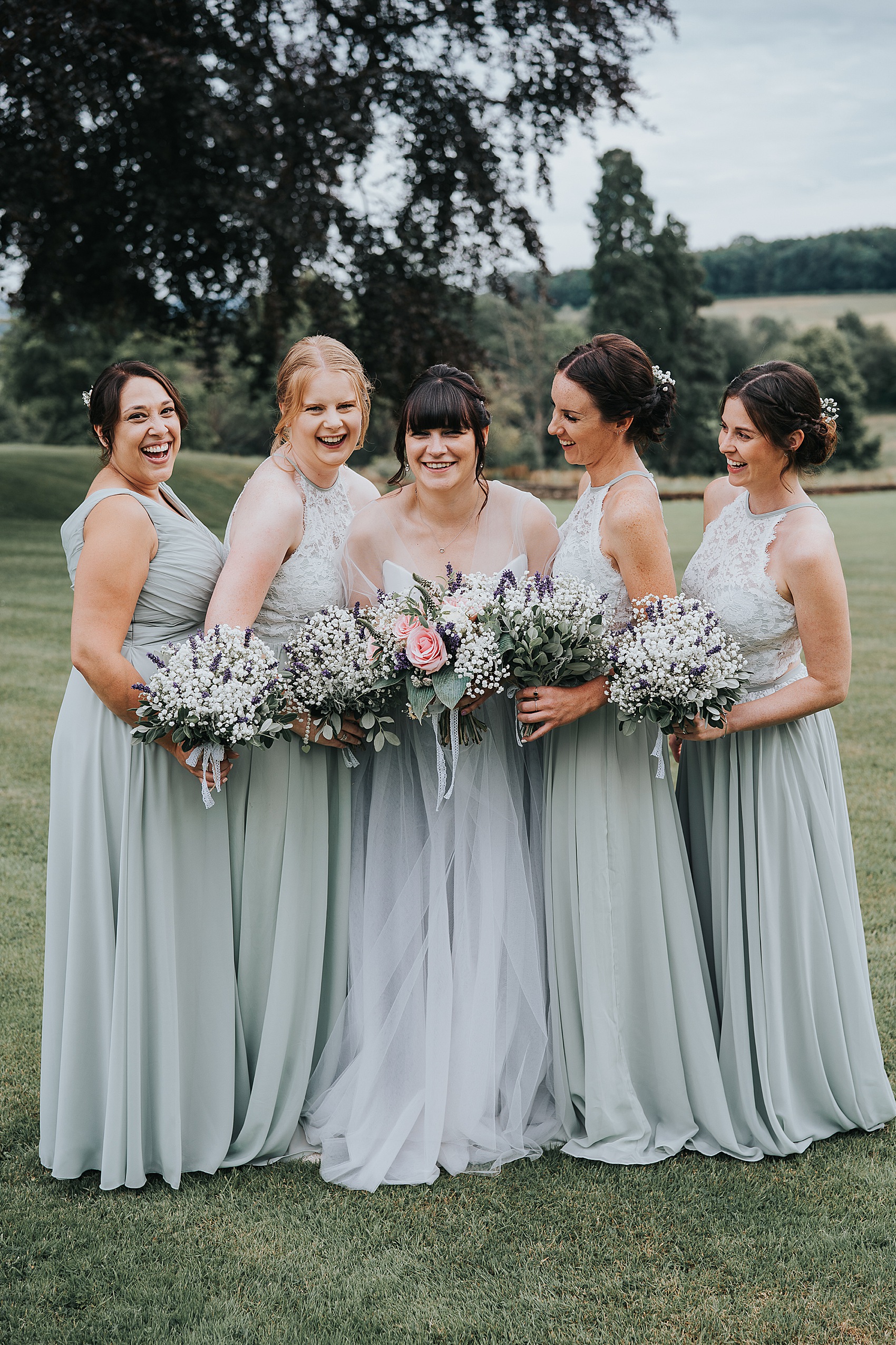 40 Grey tulle wedding dress Suzanne Neville