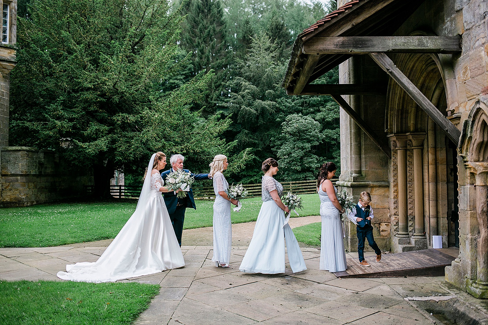 63 Pronovias bride Brinkburn Priory wedding