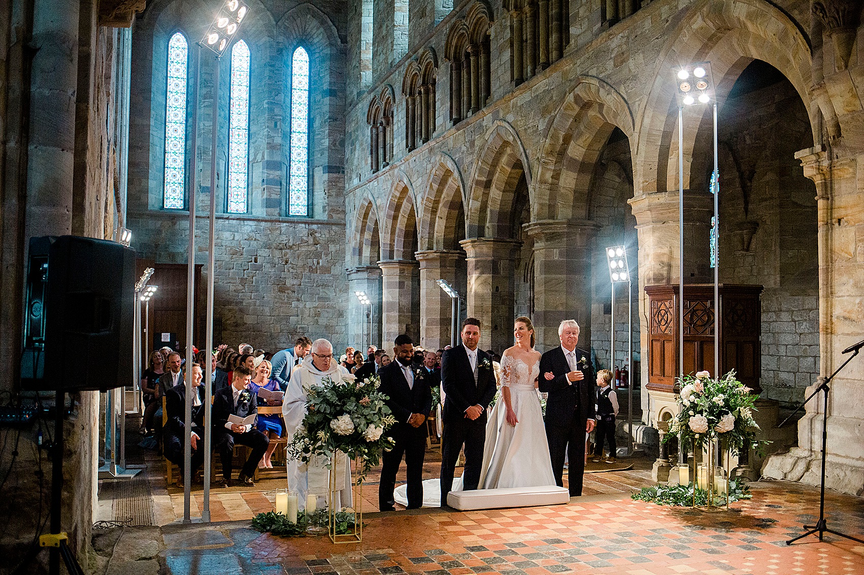 66 Pronovias bride Brinkburn Priory wedding