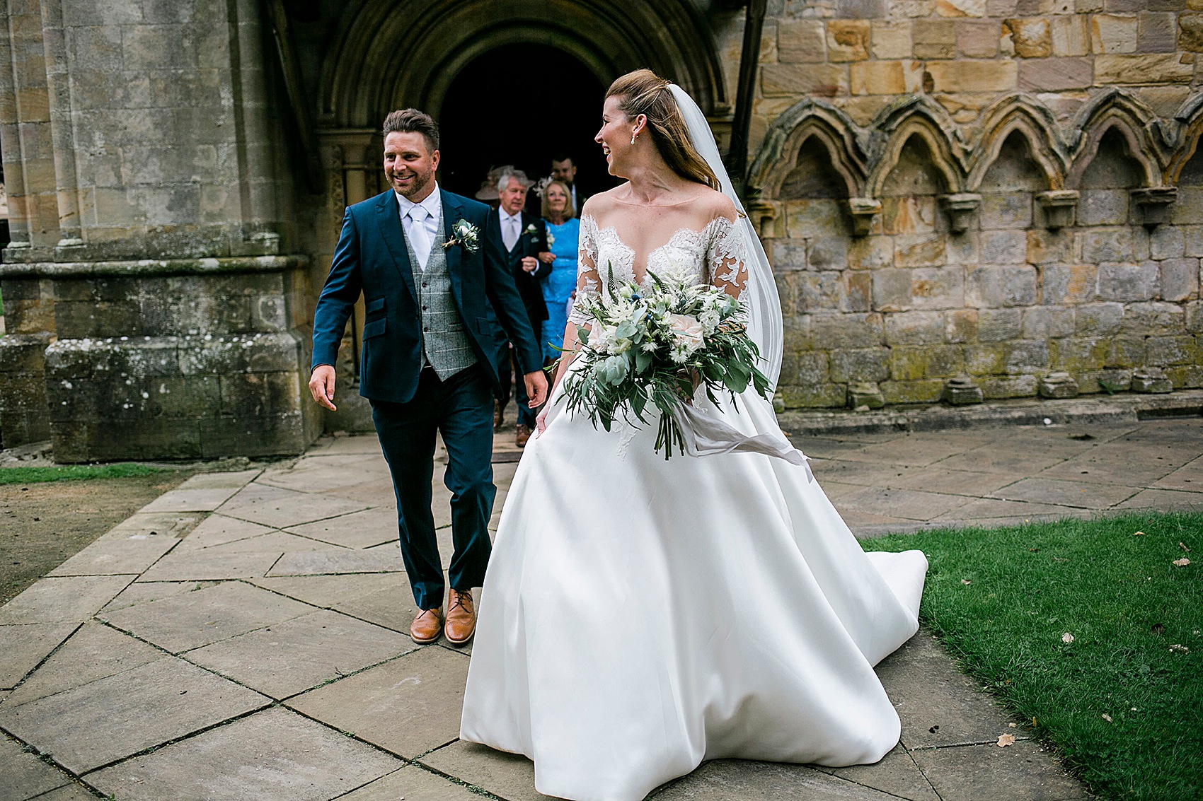 70 Pronovias bride Brinkburn Priory wedding