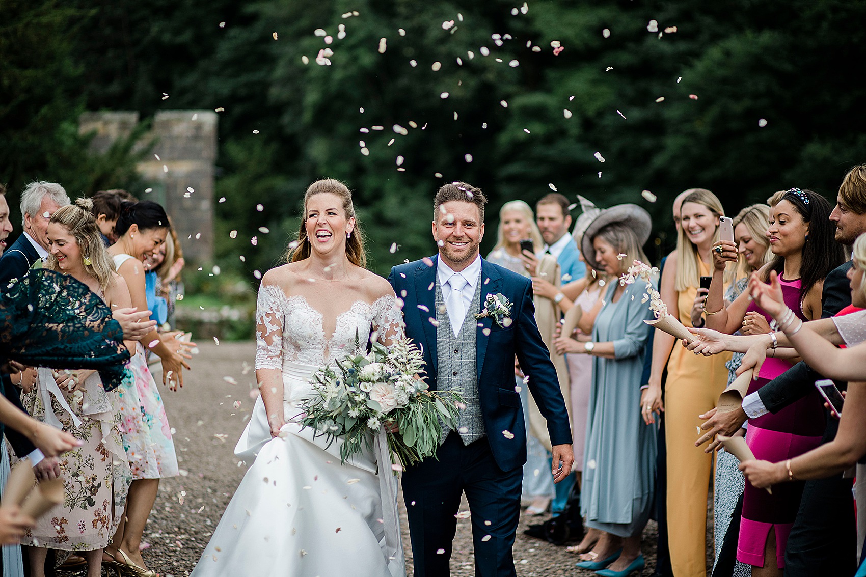 74 Pronovias bride Brinkburn Priory wedding