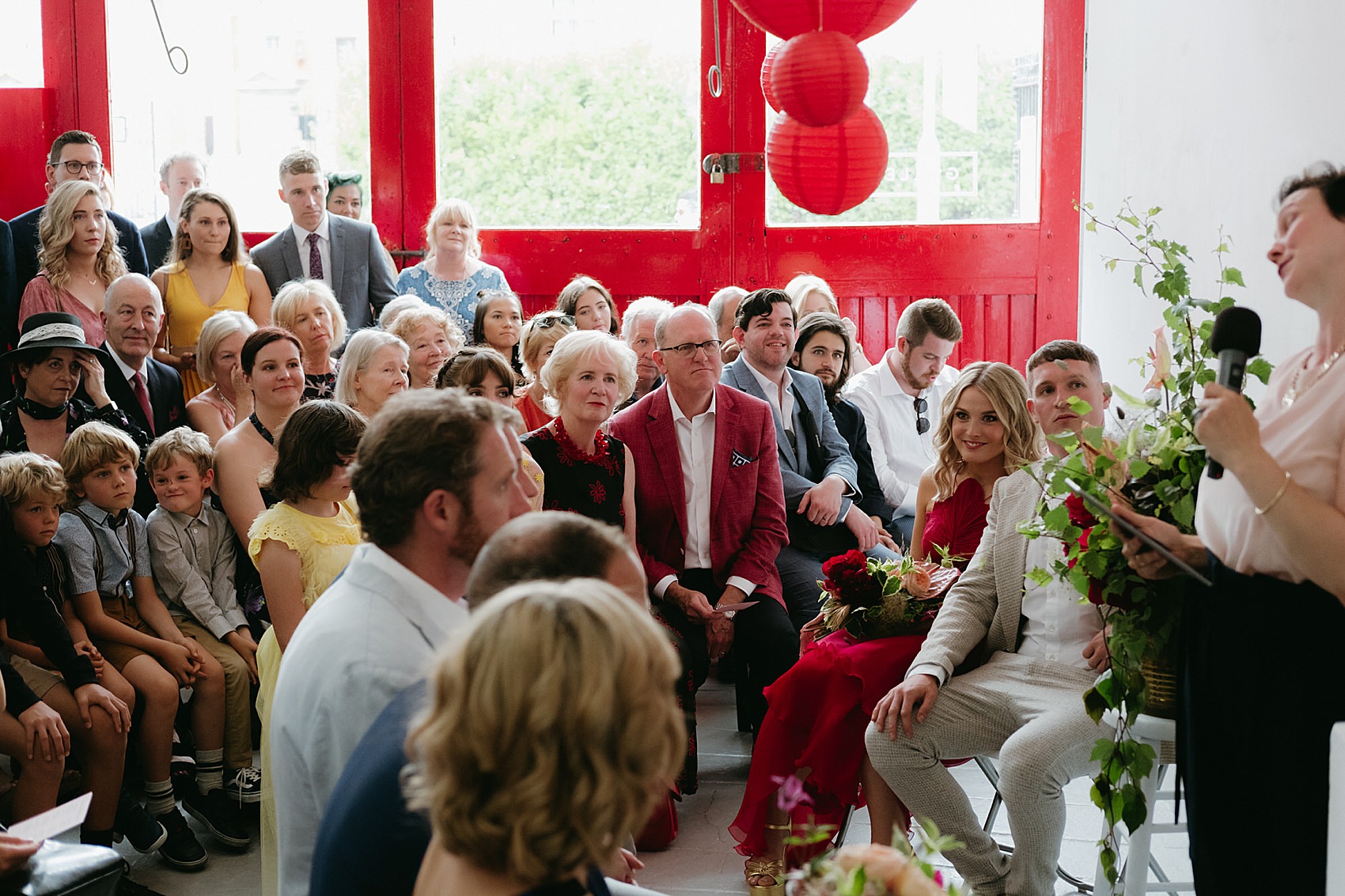 Bride in red wedding dress 30