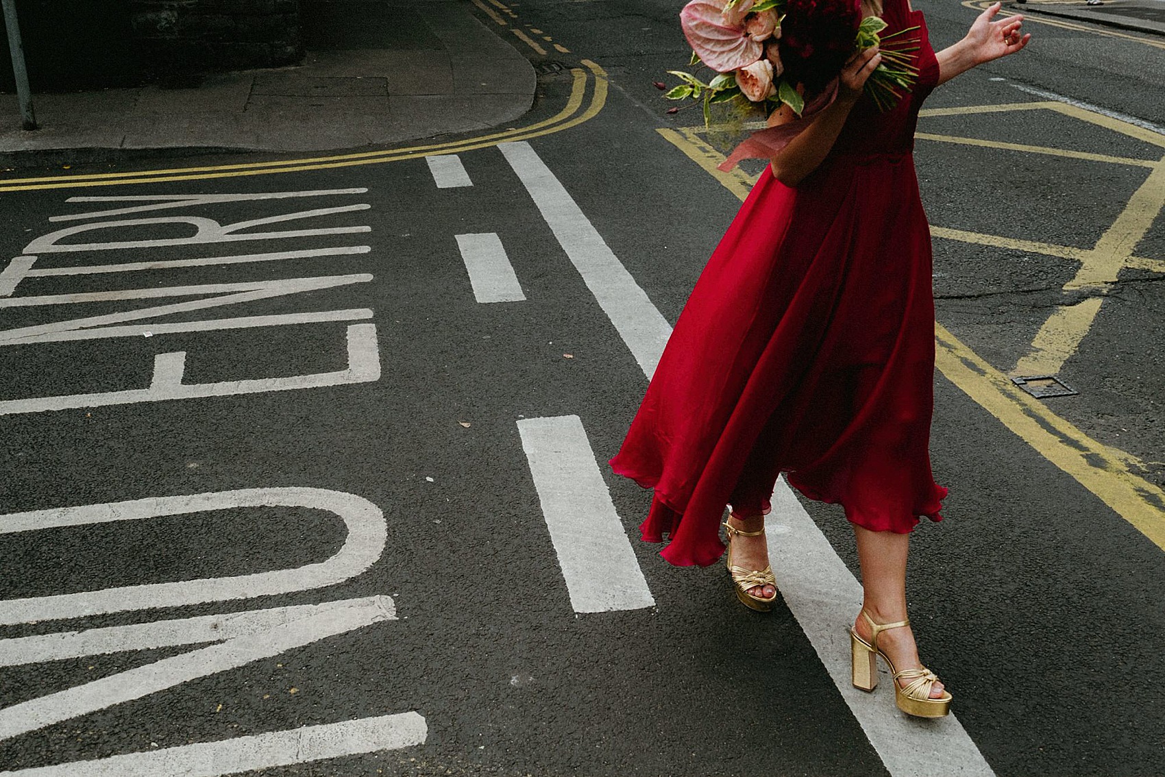 Bride in red wedding dress 46