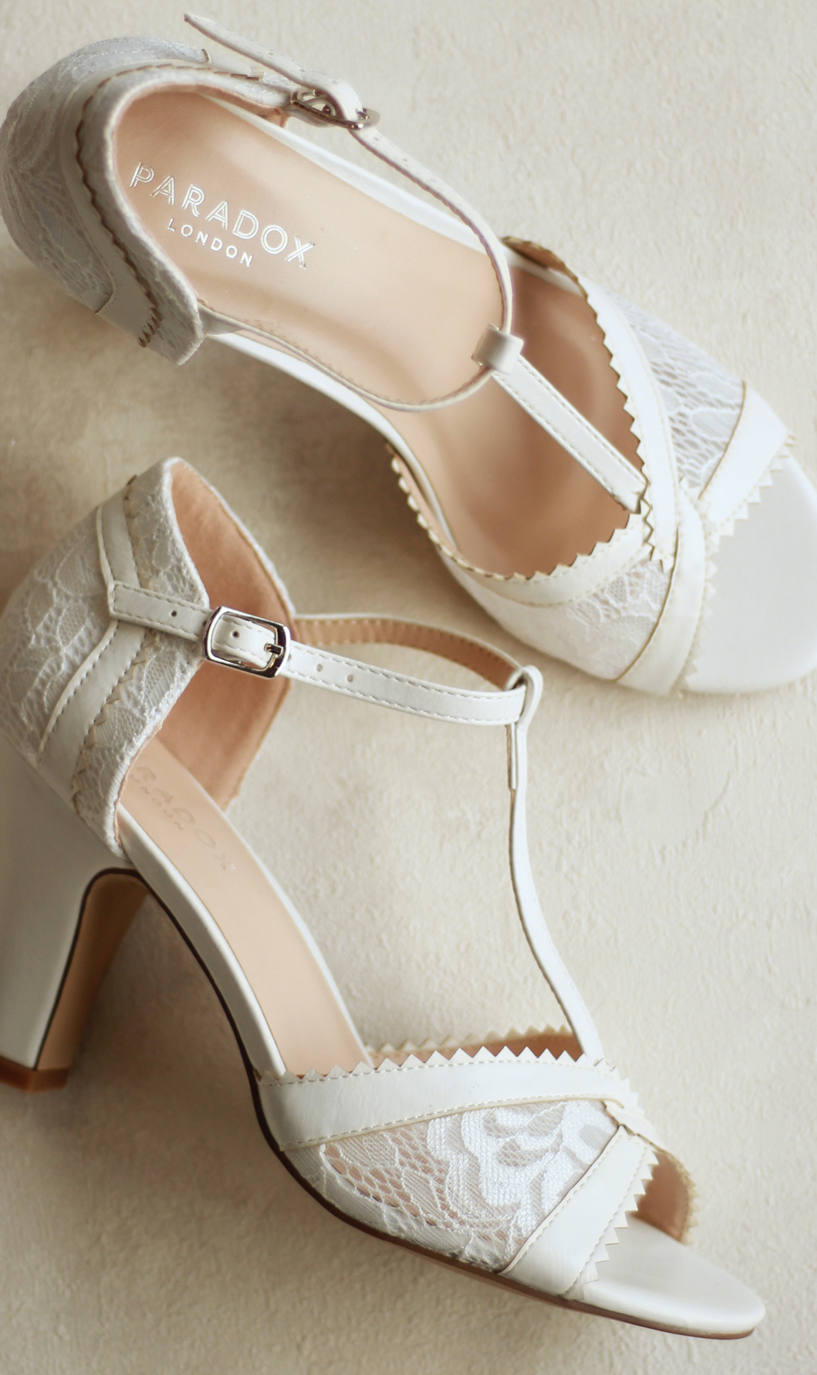 wide fit ivory wedding shoes