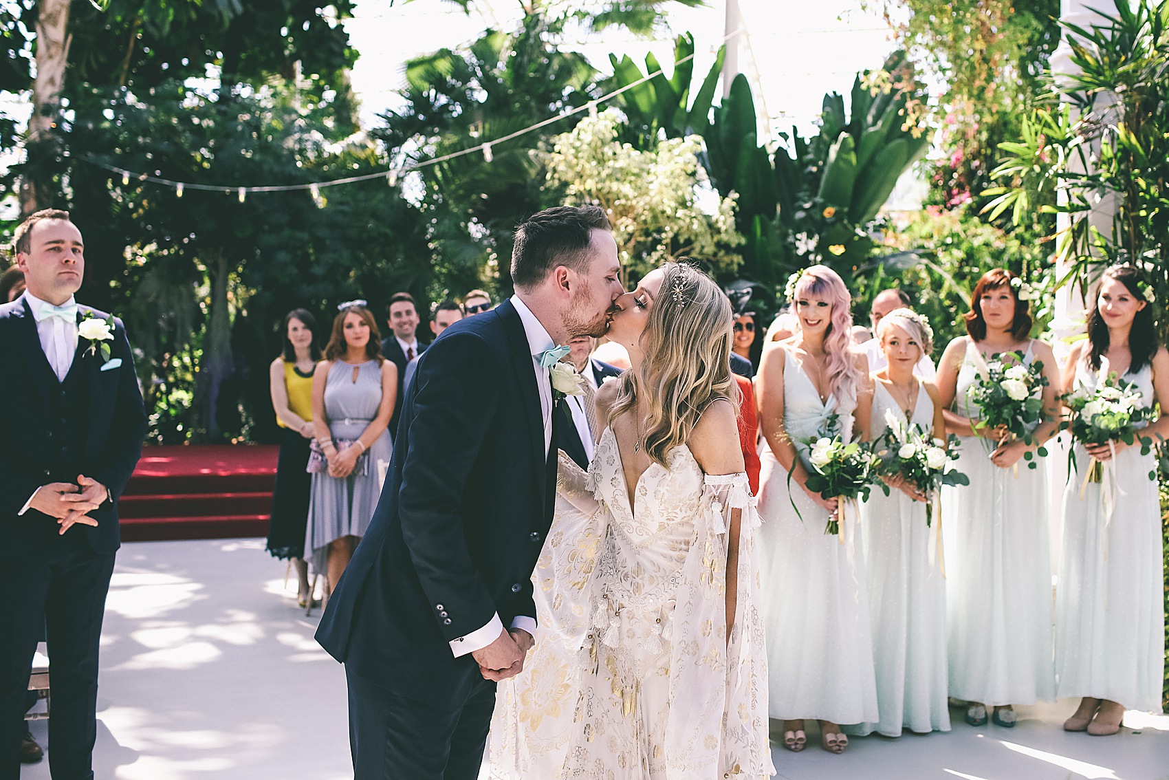 Rue de Seine bride Sefton Park Palm House Liverpool wedding 15