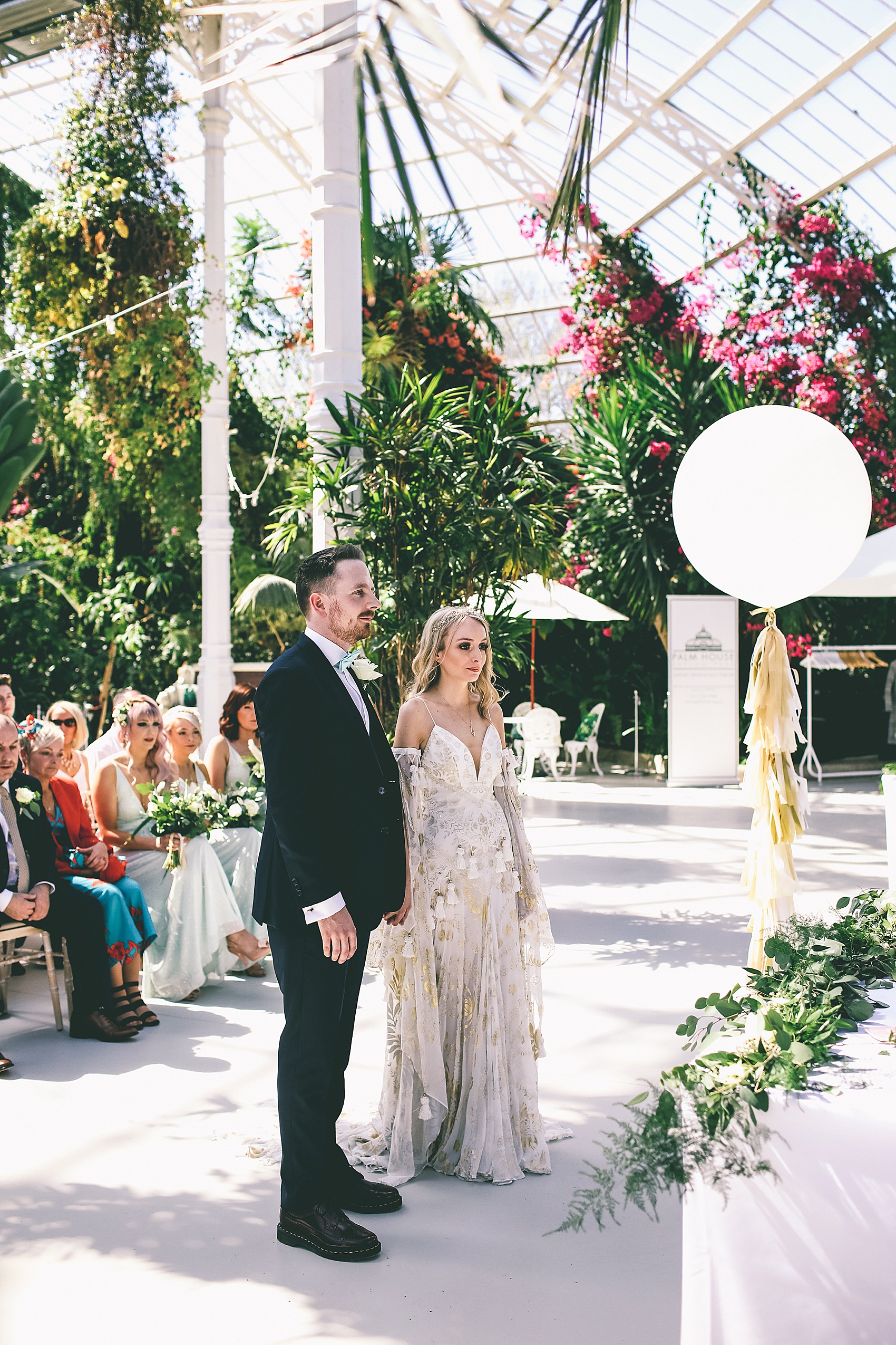 Rue de Seine bride Sefton Park Palm House Liverpool wedding 16