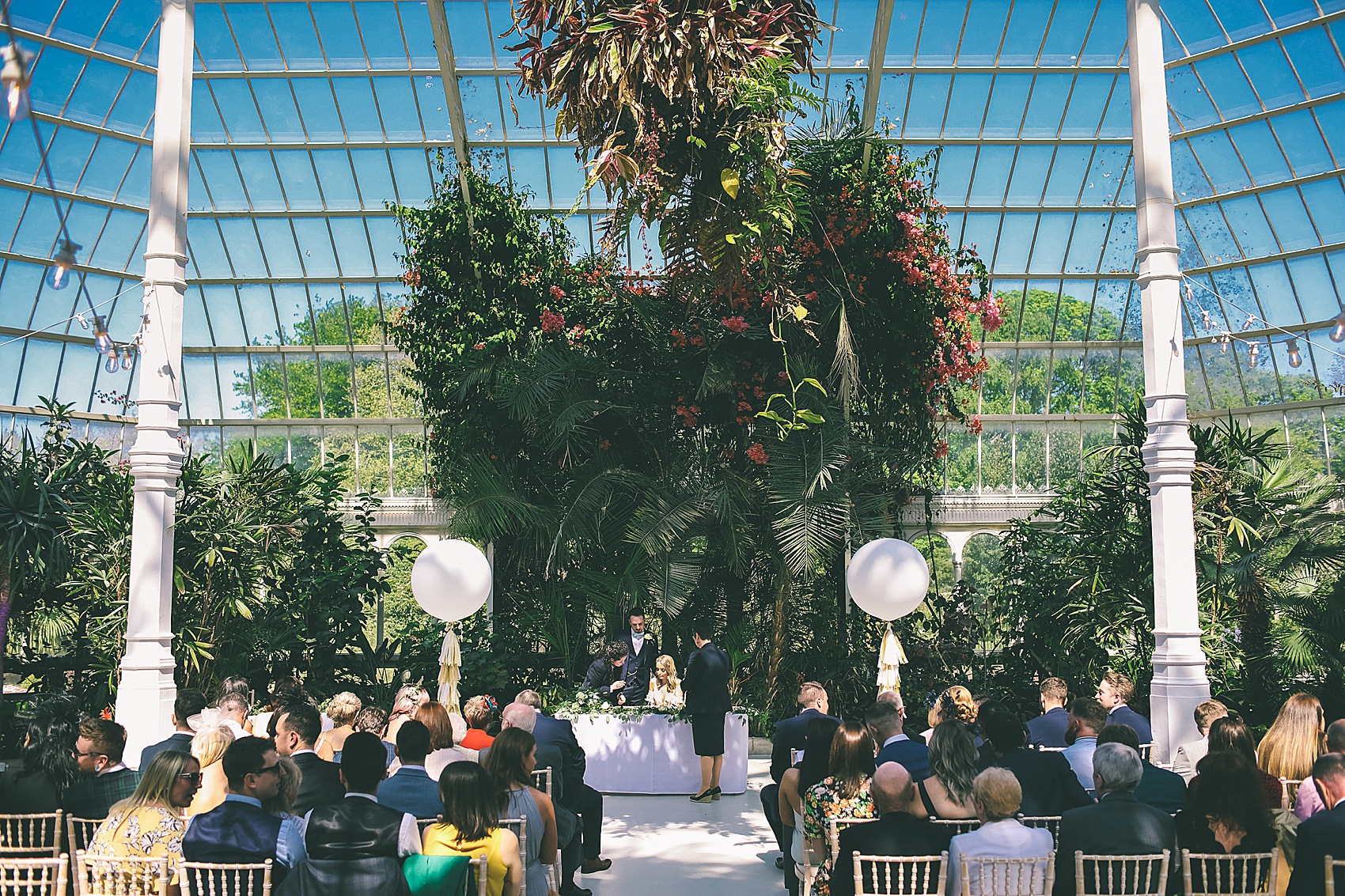 Rue de Seine bride Sefton Park Palm House Liverpool wedding 20