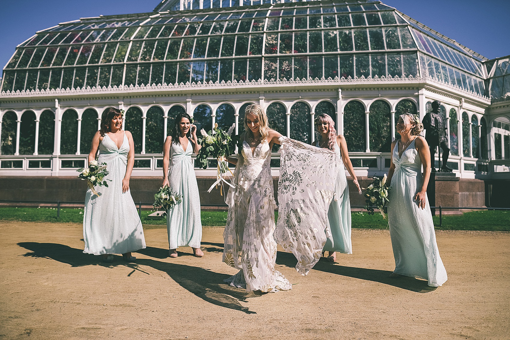 Rue de Seine bride Sefton Park Palm House Liverpool wedding 36