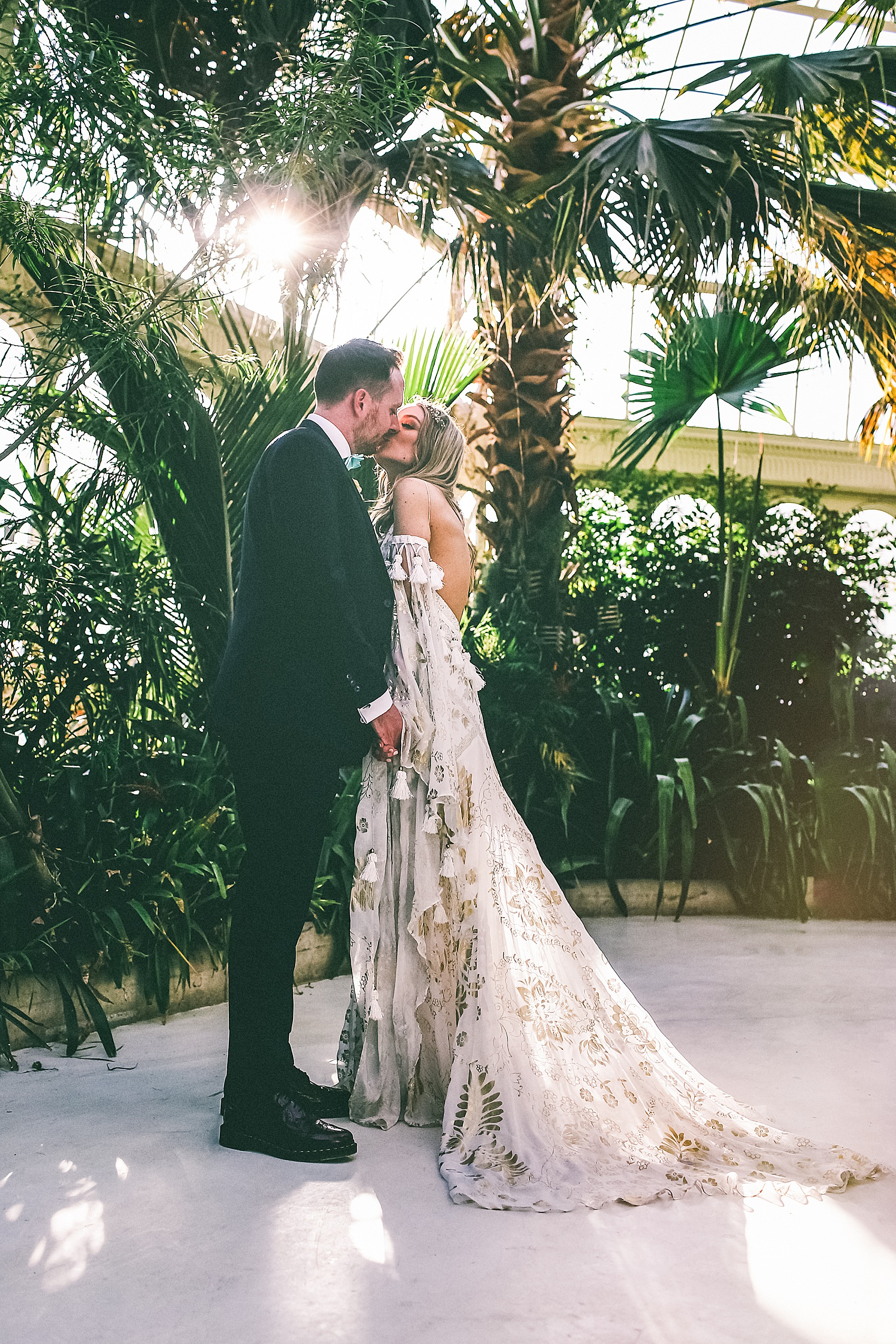 Rue de Seine bride Sefton Park Palm House Liverpool wedding 41