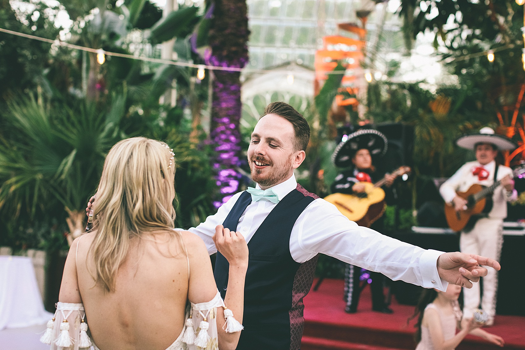 Rue de Seine bride Sefton Park Palm House Liverpool wedding 50