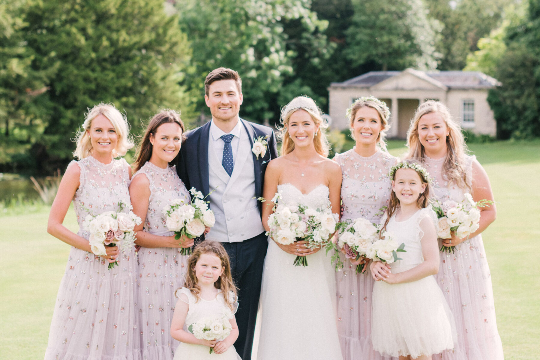 A Classy and Elegant Wedding at Holywell Hall, with Wildflowers, a Pearl Wedding Dress and Bridesmaids in Needle and Thread Love My Dress® UK Wedding Blog and Wedding Directory pic