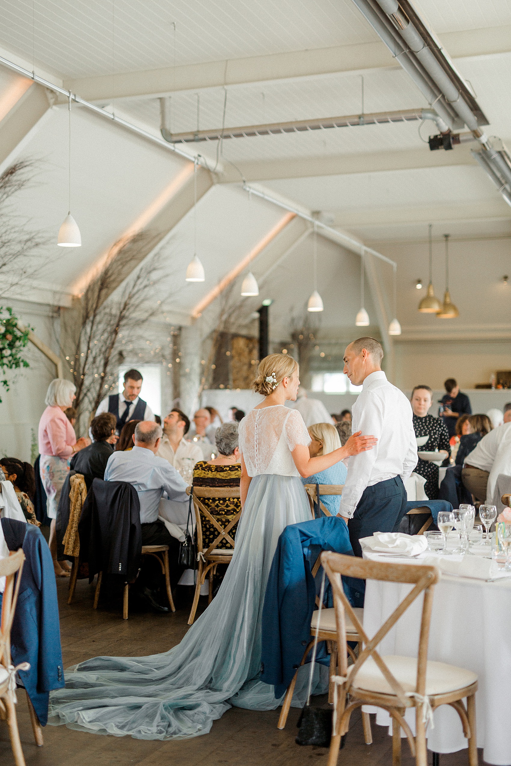 10 Blue tulle wedding dress