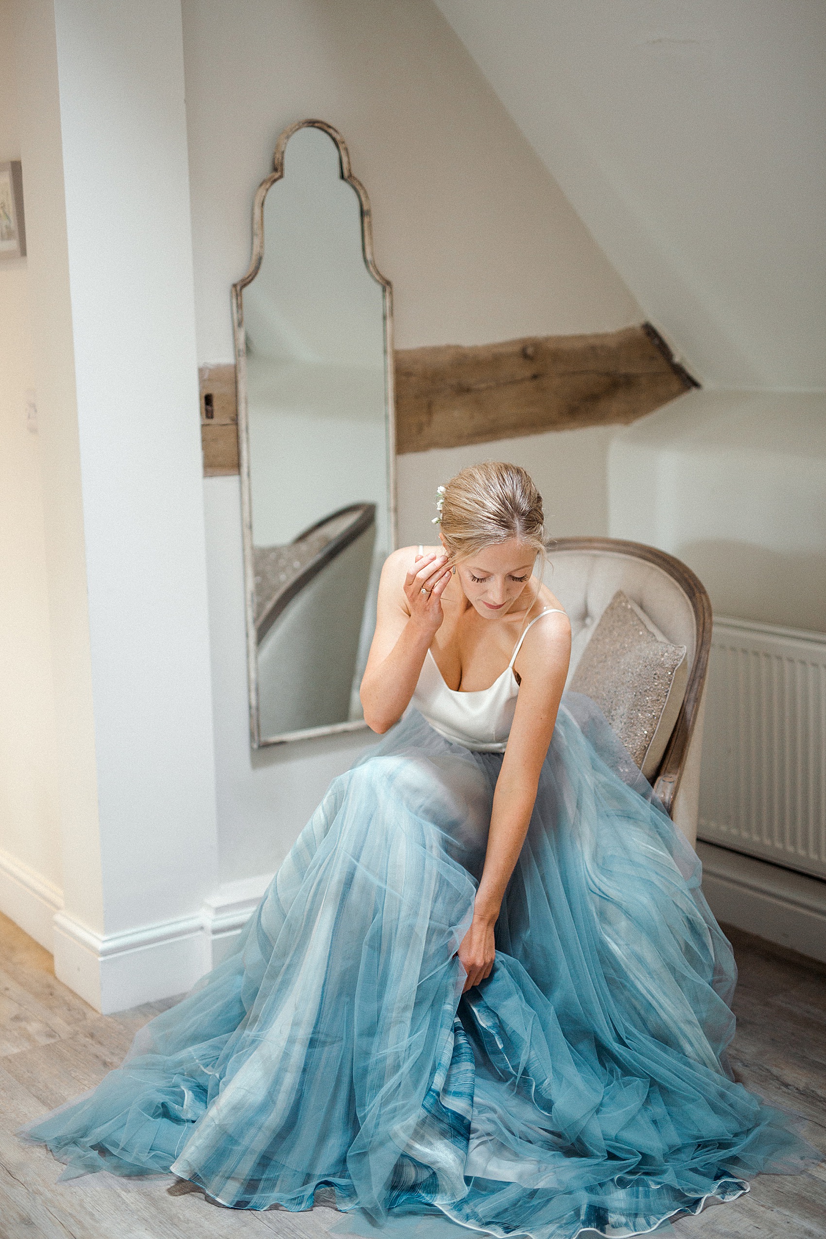 13 Blue tulle wedding dress