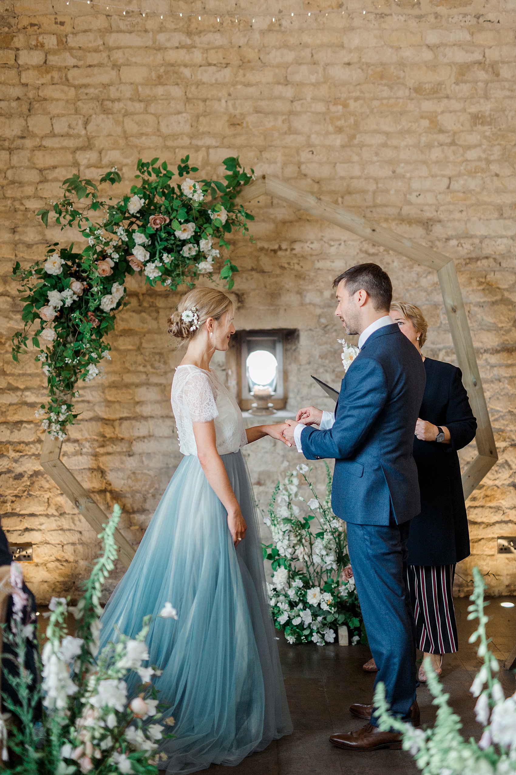 22 Blue tulle wedding dress