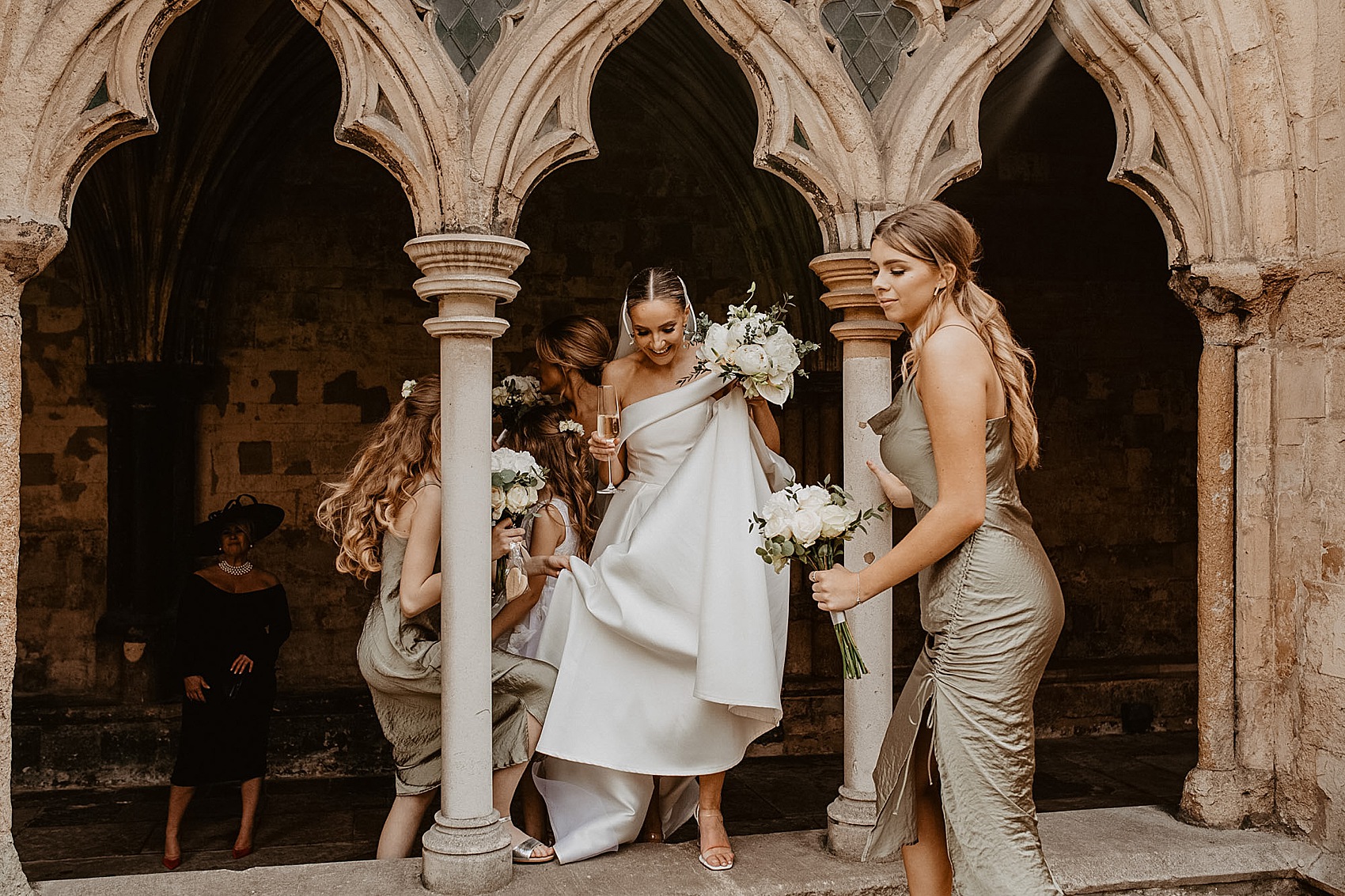 29 Jessica Bennett Bespoke bride Norwich Cathedral wedding