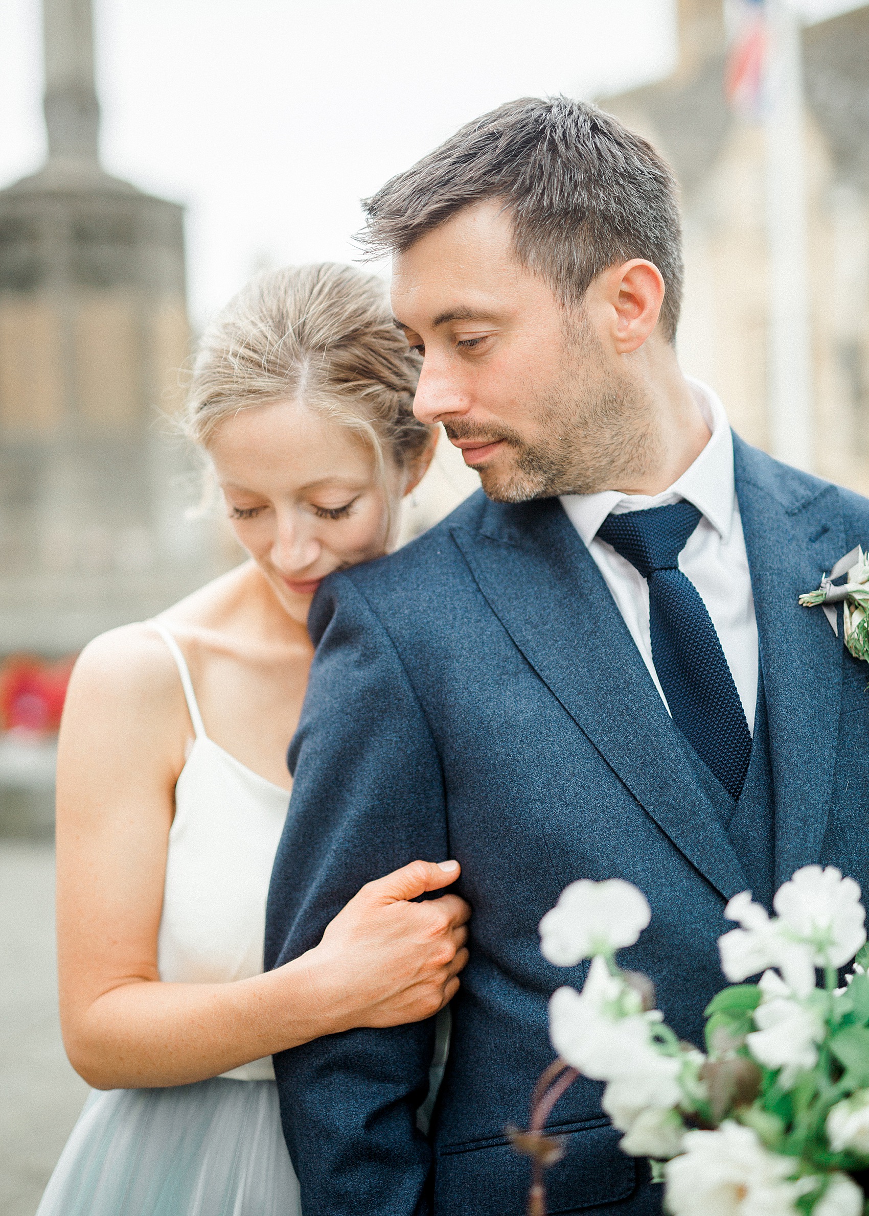 5 Blue tulle wedding dress