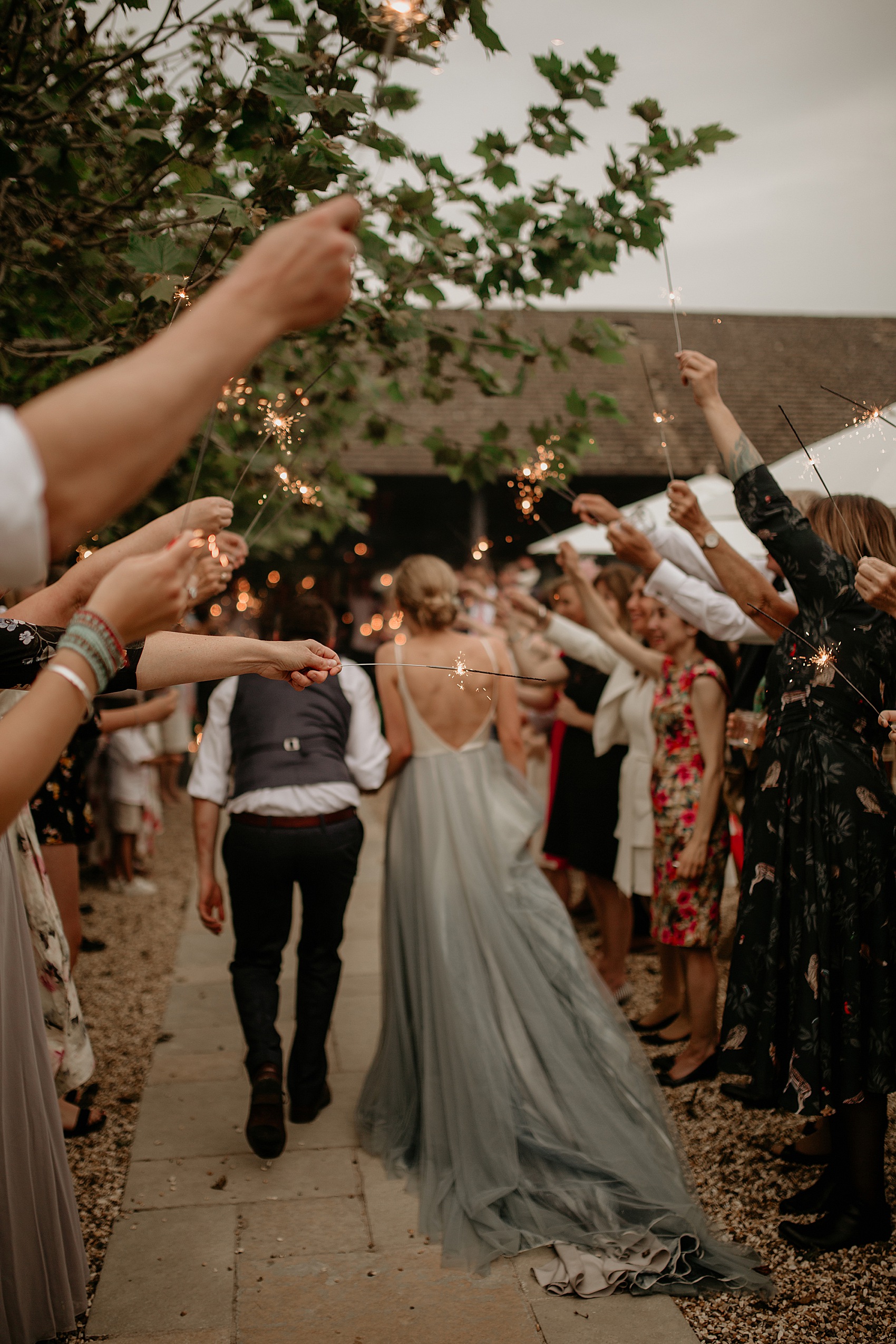 53 Blue tulle wedding dress