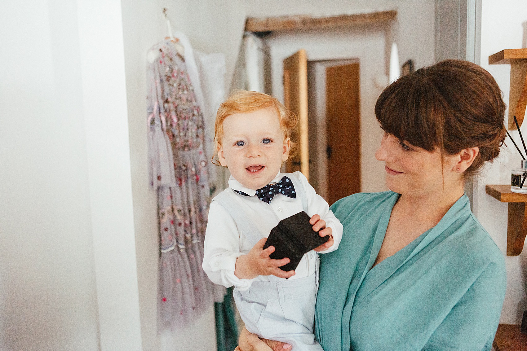 Baby page boy in bow tie