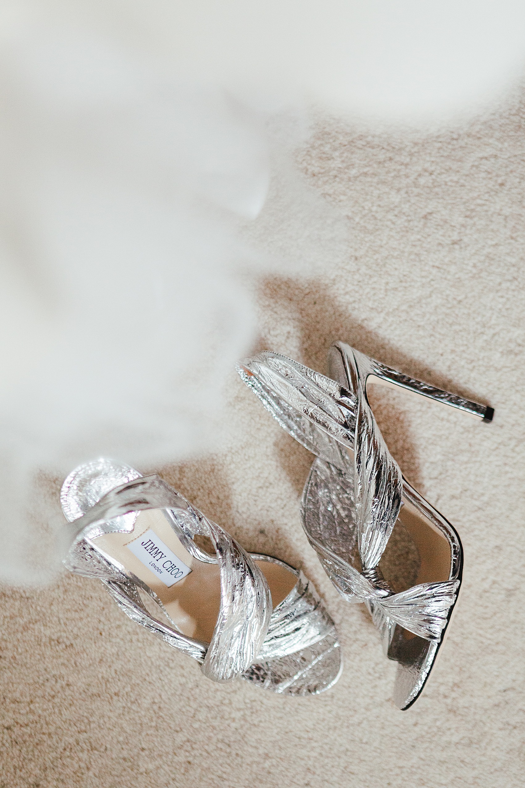 Silver Jimmy Choo Wedding Shoes