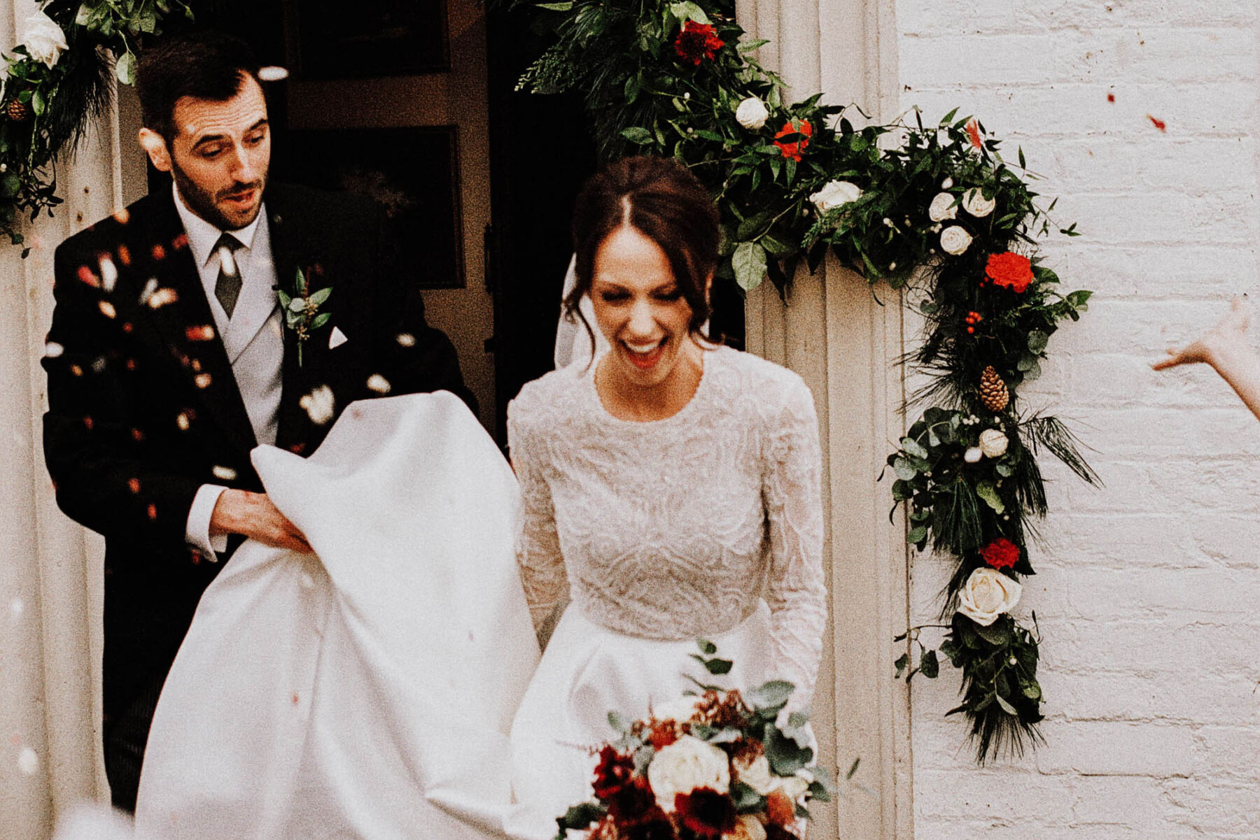 Emma Beaumont Elegance for a Classy Winter Wedding With 7 Bridesmaids at Iscoyd Park Country House 14 emma beaumont bride
