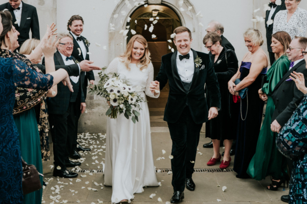 A Rolling in Roses Ethical Wedding Dress for a Locally Sourced & Glamorous Black Tie Wedding at Queens House, Greenwich