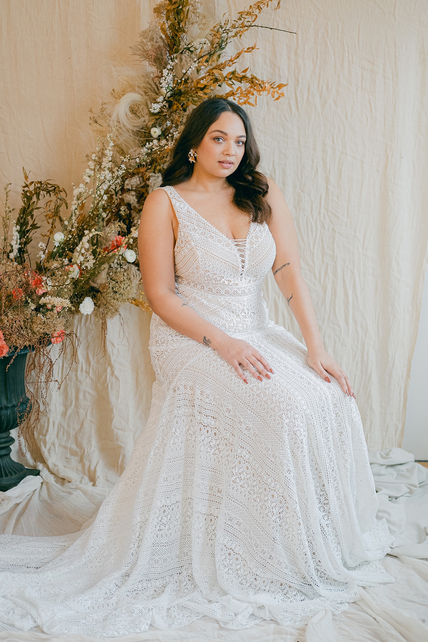 151 Size 18 bridal wedding dresses teracotta florals